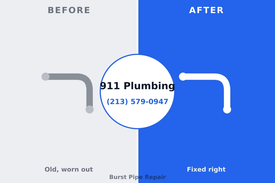 Before and after: plumbing company Loganville, PA